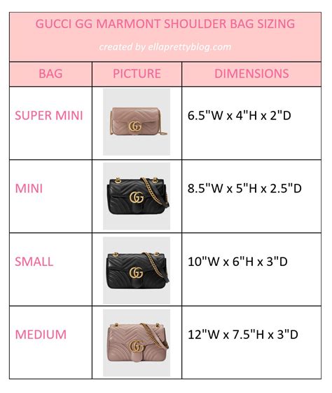 small gucci marmont size